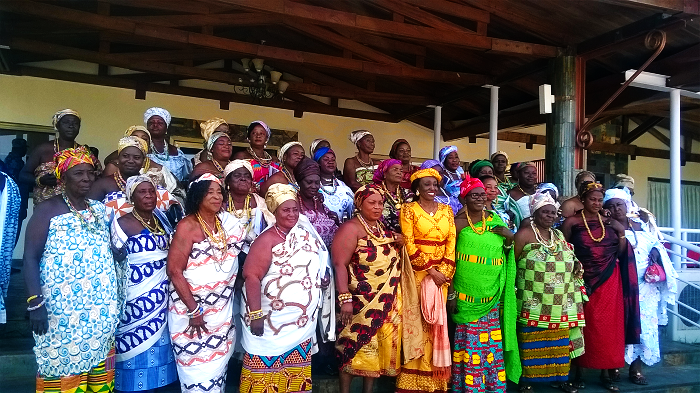 Nana Konadu with the queenmothers Nana Konadu with the queenmothers
